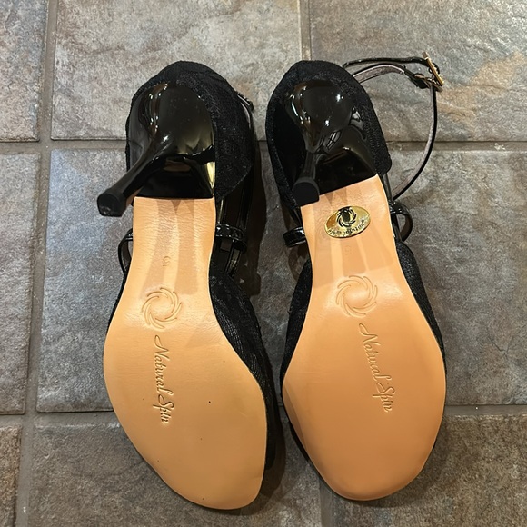 Natural Spin Ballroom 3” height heels dance shoes. Black lace. - Picture 7 of 9